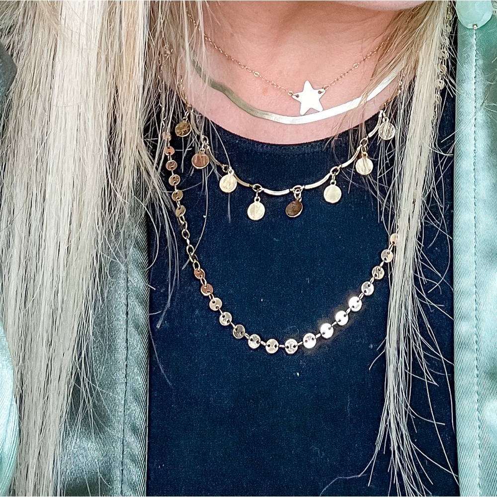 Double Layer Dainty Dot Necklace